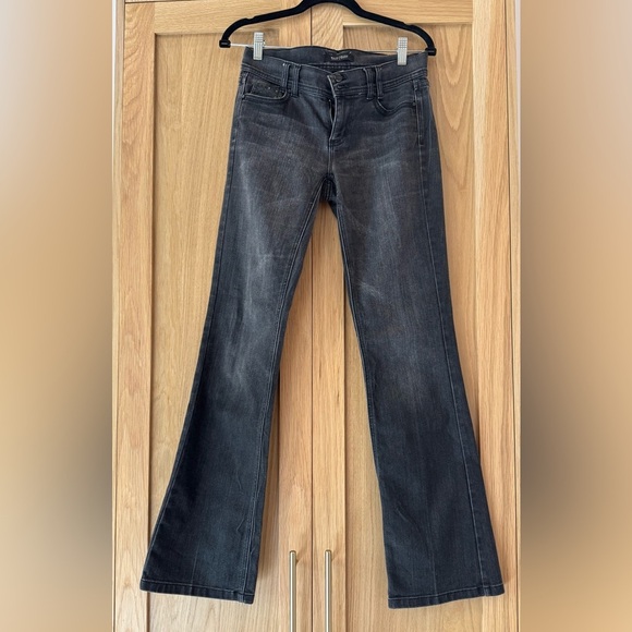 White House Black Market Black Flare Wide Leg Jeans - Picture 1 of 5